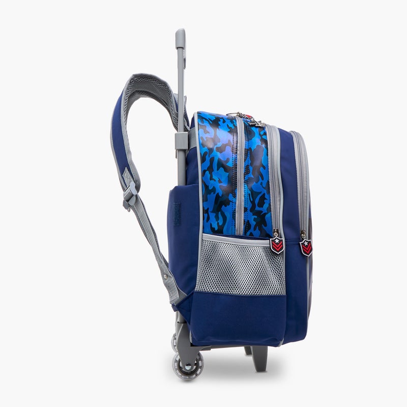 sami_studio 16 Inch Trolley-Aviation-Collection-2 Cmprt With Zip- (Polyester ) Multicolor \ 33X13.5X44.5 - Image 3
